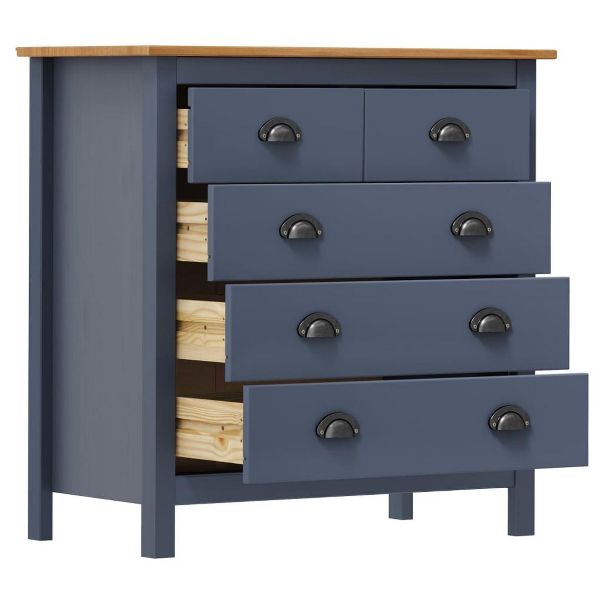 KOMMODE Cook 79/40/80 cm - Grau, Holzwerkstoff (79/80/40cm) - Nettlife