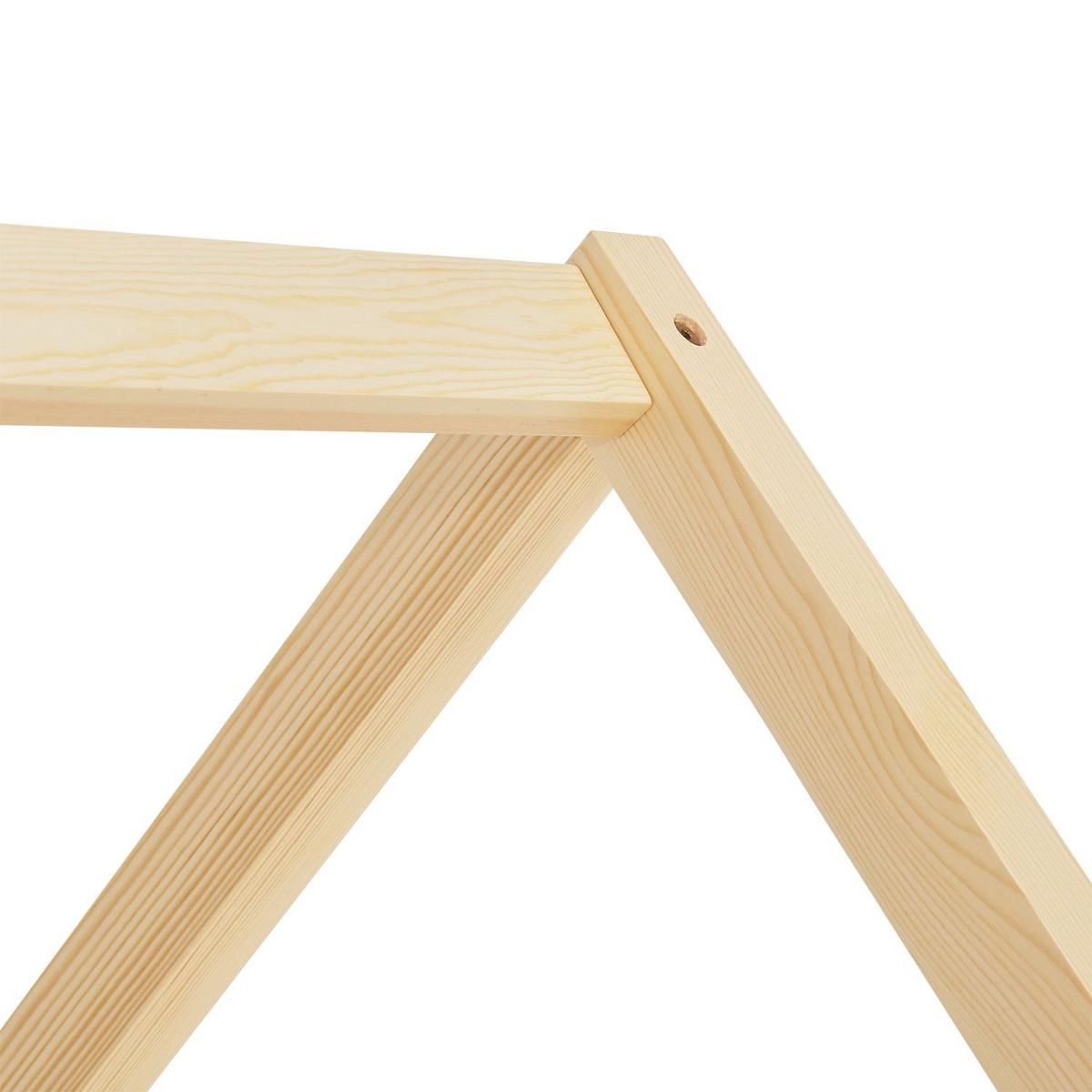KINDERBETT Marli natur 90x200 cm mit Bettkasten - Naturfarben, Holz (90/200cm) - Juskys