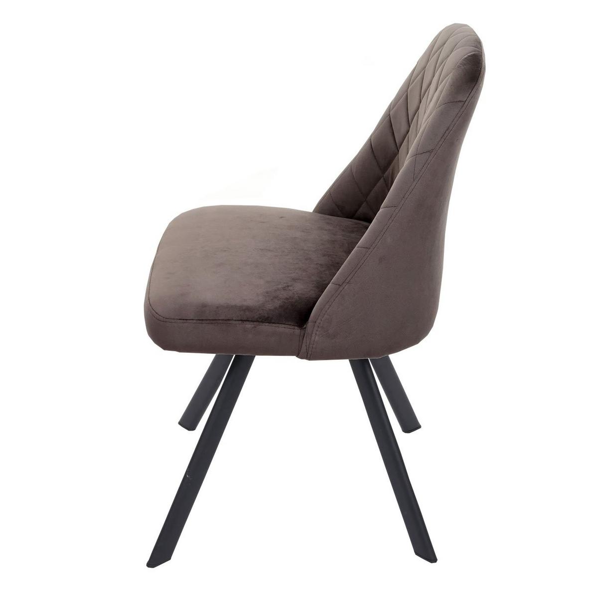 ESSZIMMERSTUHL Dunkelbraun - Dunkelbraun, Textil (48/84/51cm) - MCW