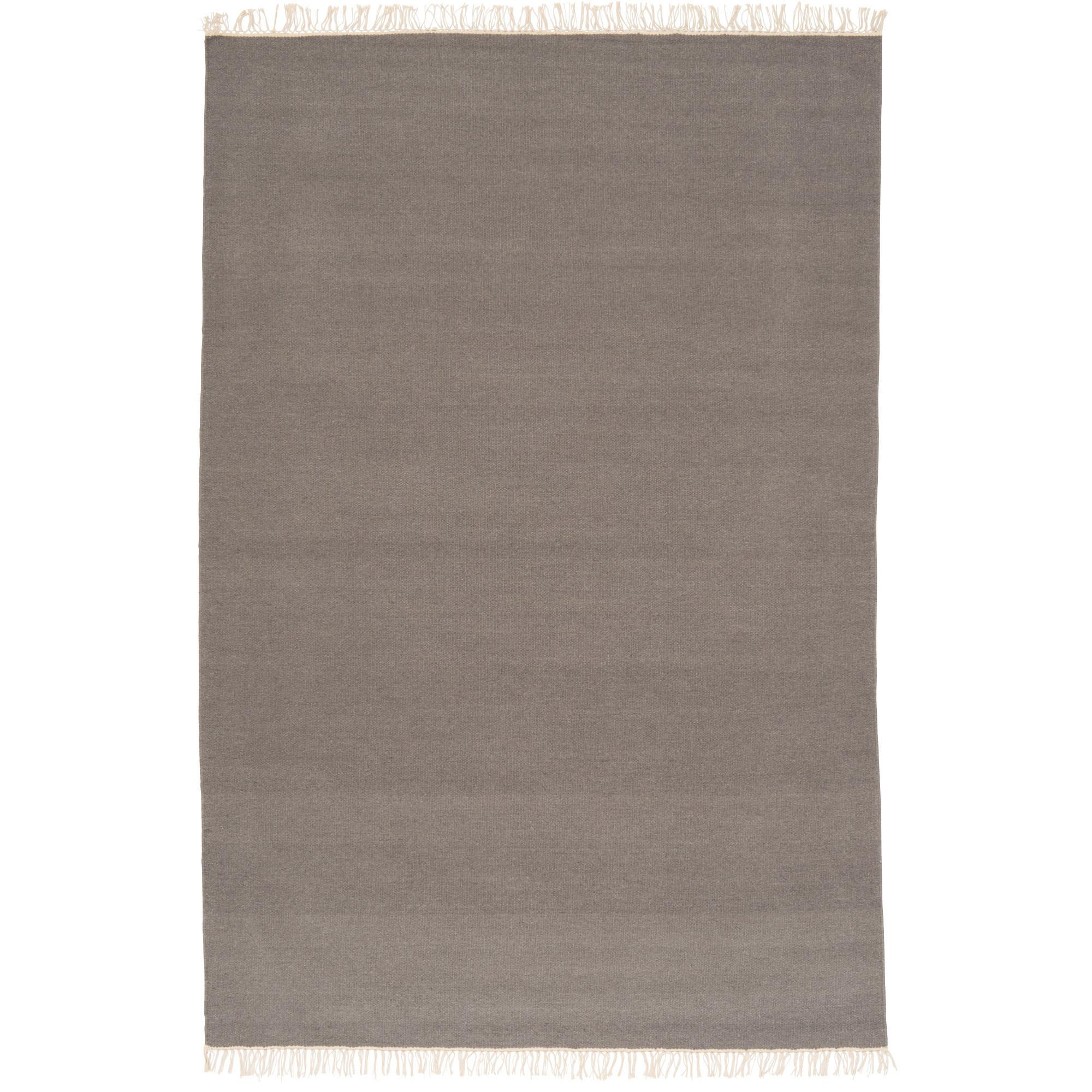 WOLLE NATUR TEPPICH KELIM MILA - Anthrazit, Textil (70/300cm) - Pergamon