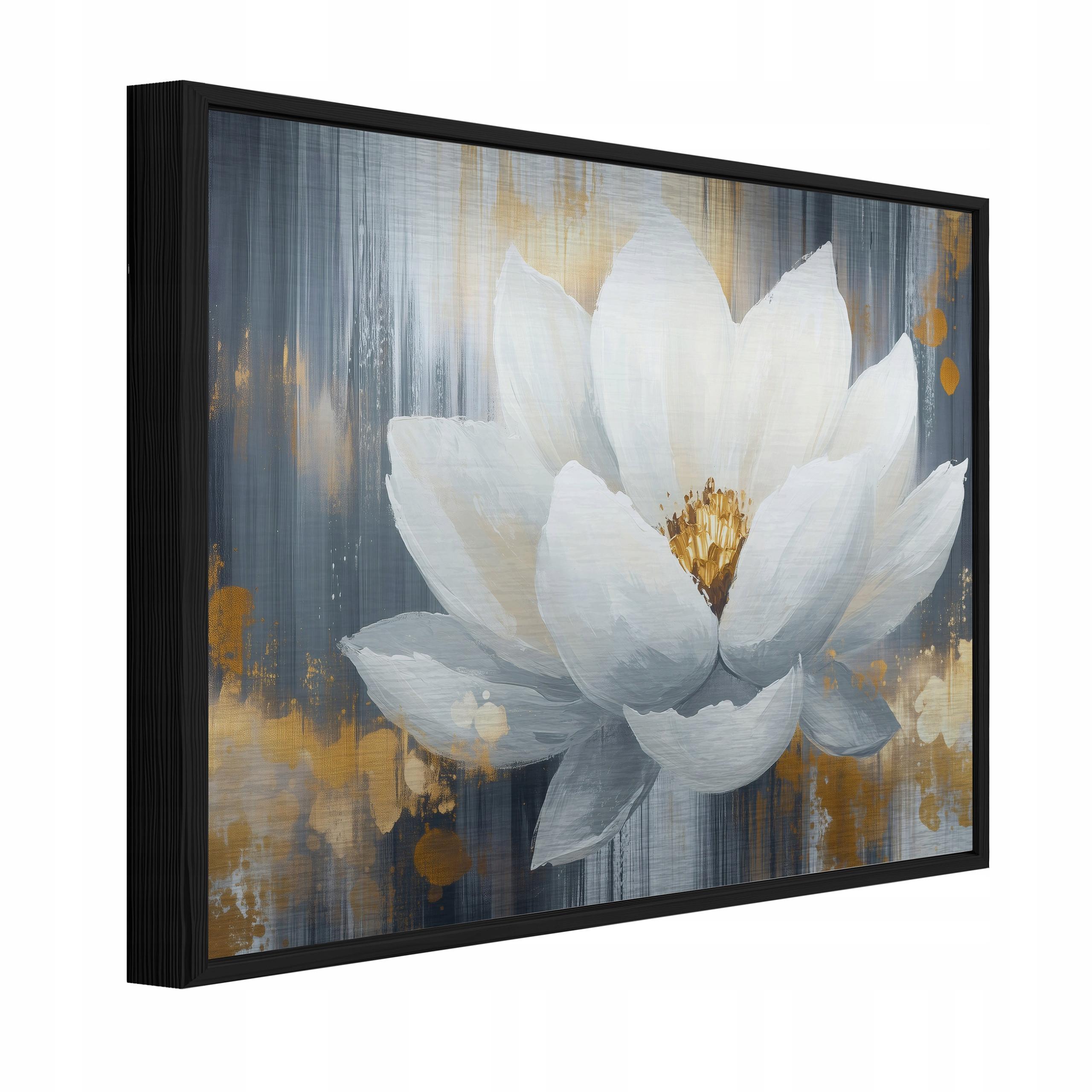 BILDER mit Rahmen Blumen Lilien Weiß 150x100 cm - Multicolor, Metall (150/100cm) - Wallarena