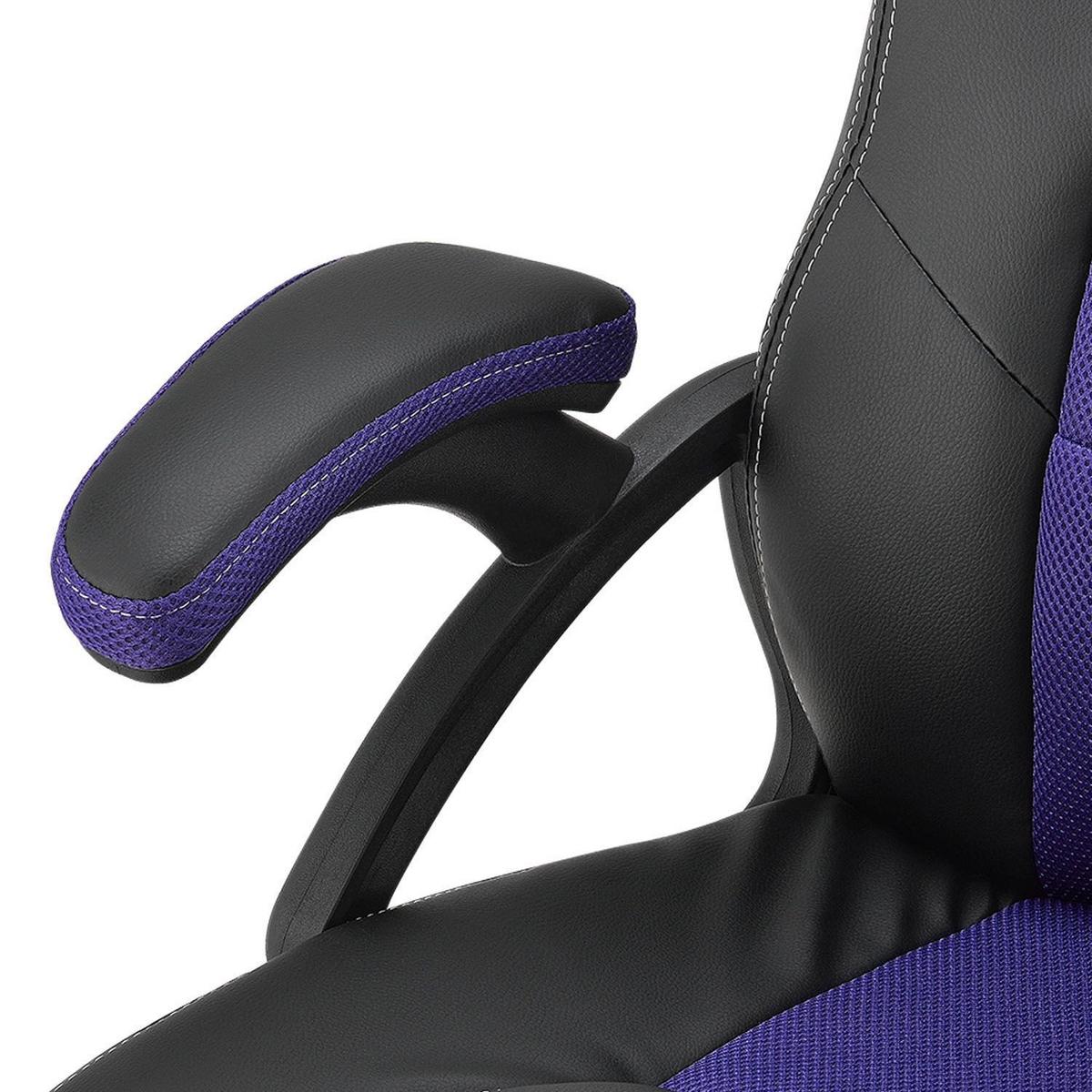 SCHREIBTISCHSTUHL Montreal Violett - Violett, Textil (47/111/52cm) - Juskys