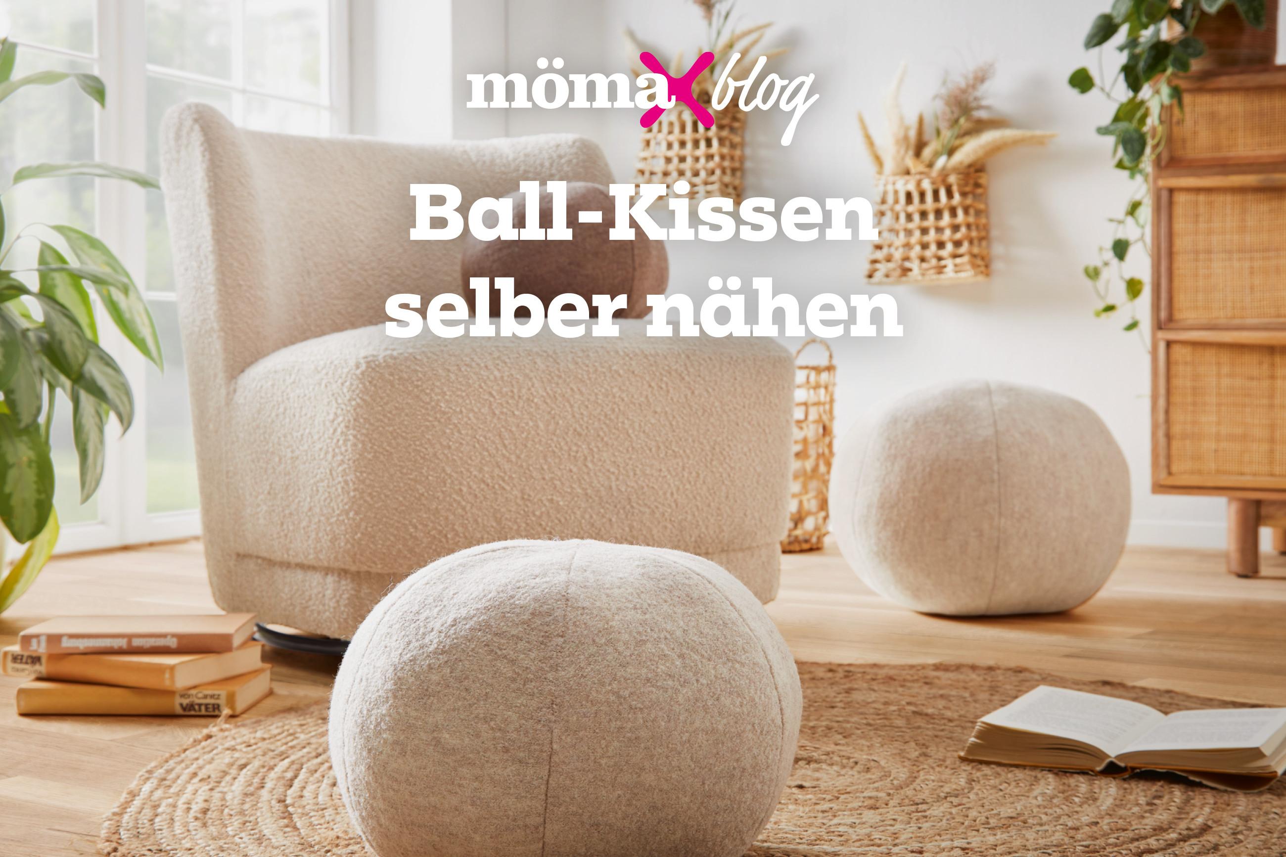 Blogbeitrag Ball Kissen selber nähen