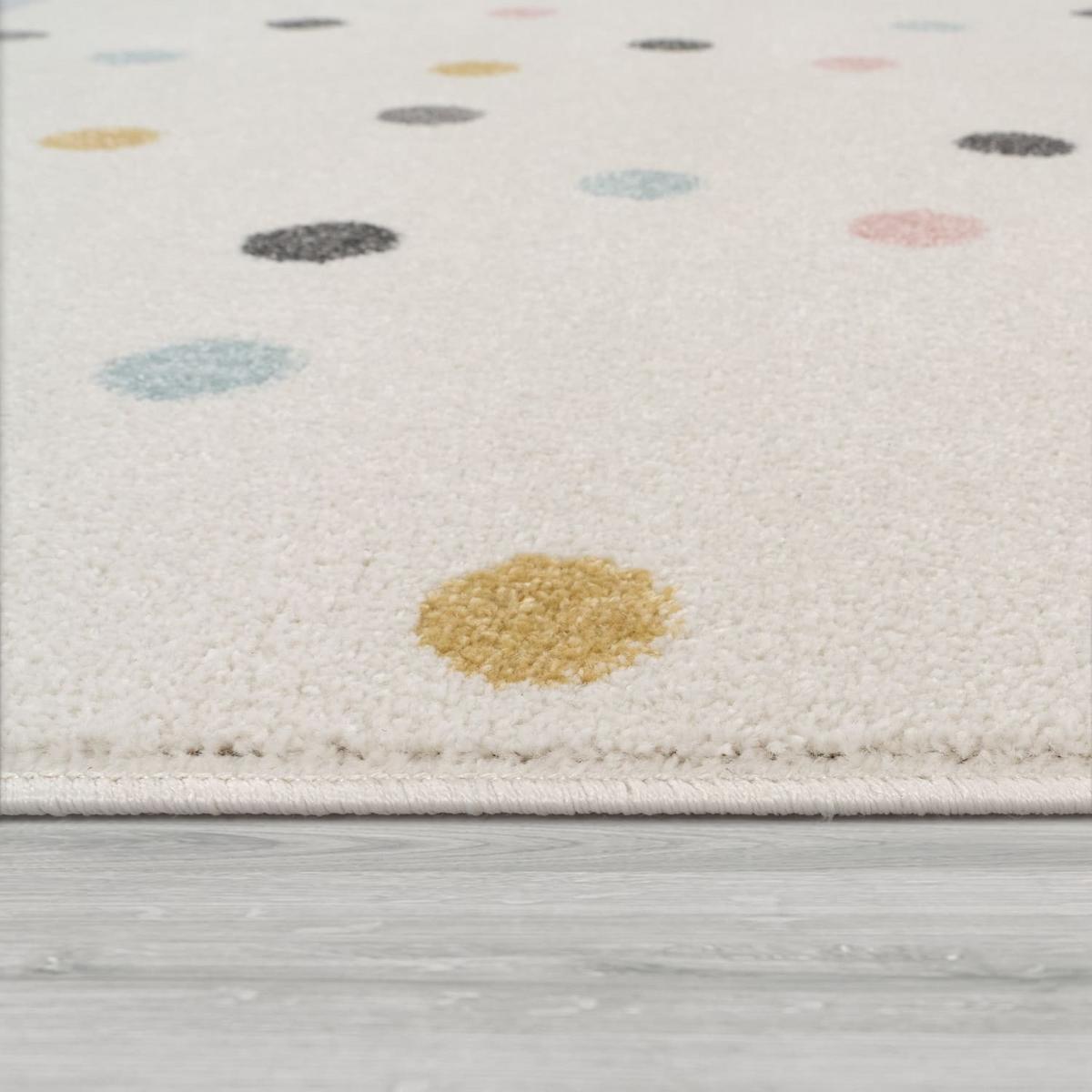 KINDERTEPPICH, mit Punkte-Muster, Mehrfarbig, 80 x 150 cm - Multicolor, Textil (150/80cm) - KADIMA DESIGN