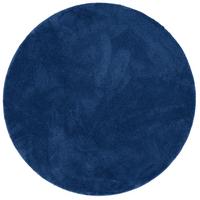 HOCHFLOR SUPER SOFT TEPPICH SILKY RUND - Dunkelblau, Textil (200/200cm) - Pergamon