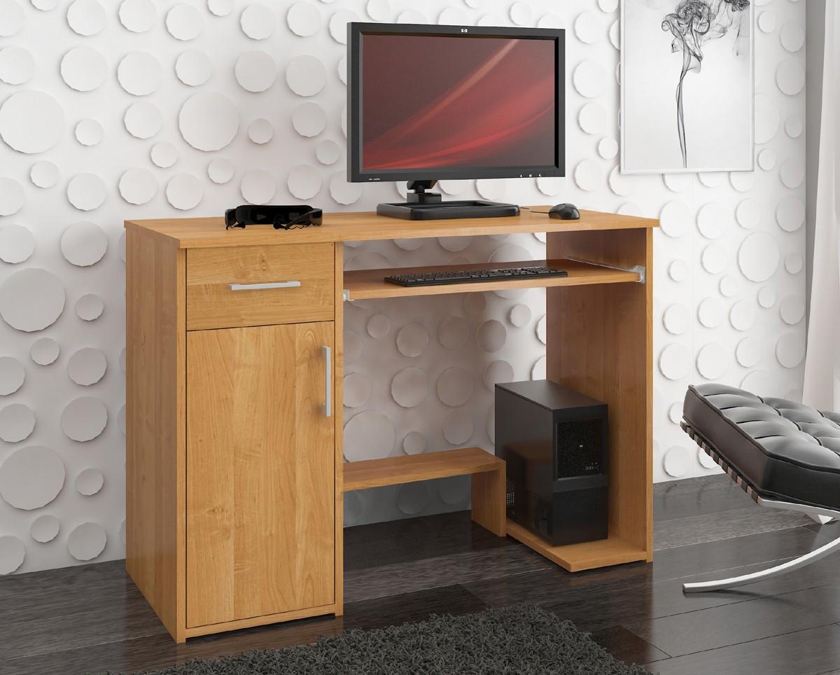 SCHREIBTISCH Erlefarben 74/90/50 - Erlefarben, Holzwerkstoff (124/85/74cm) - RAUMHIRSCH FURNITURE