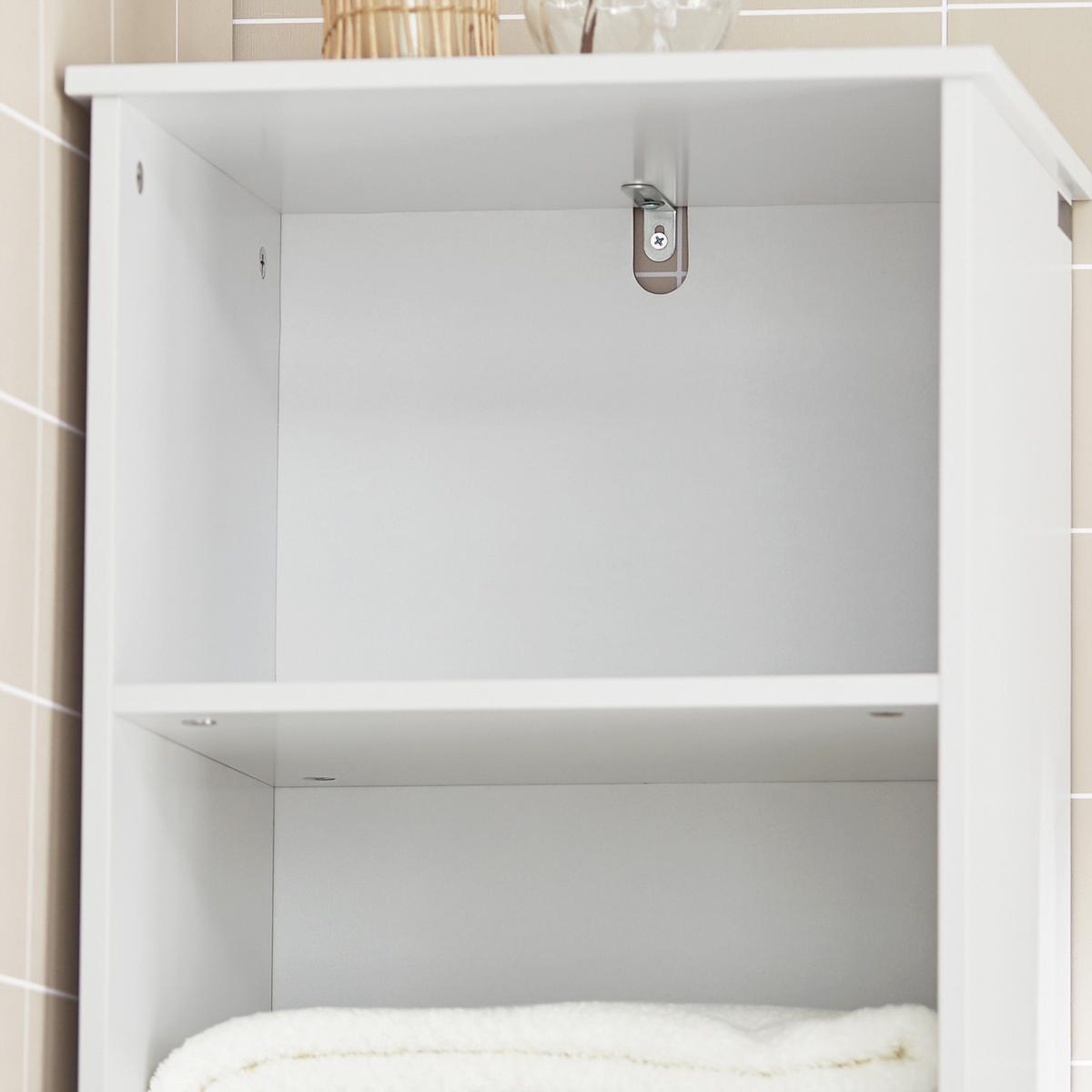 HOCHSCHRANK Weiß - Weiß, Holzwerkstoff (40/161/35cm) - SoBuy