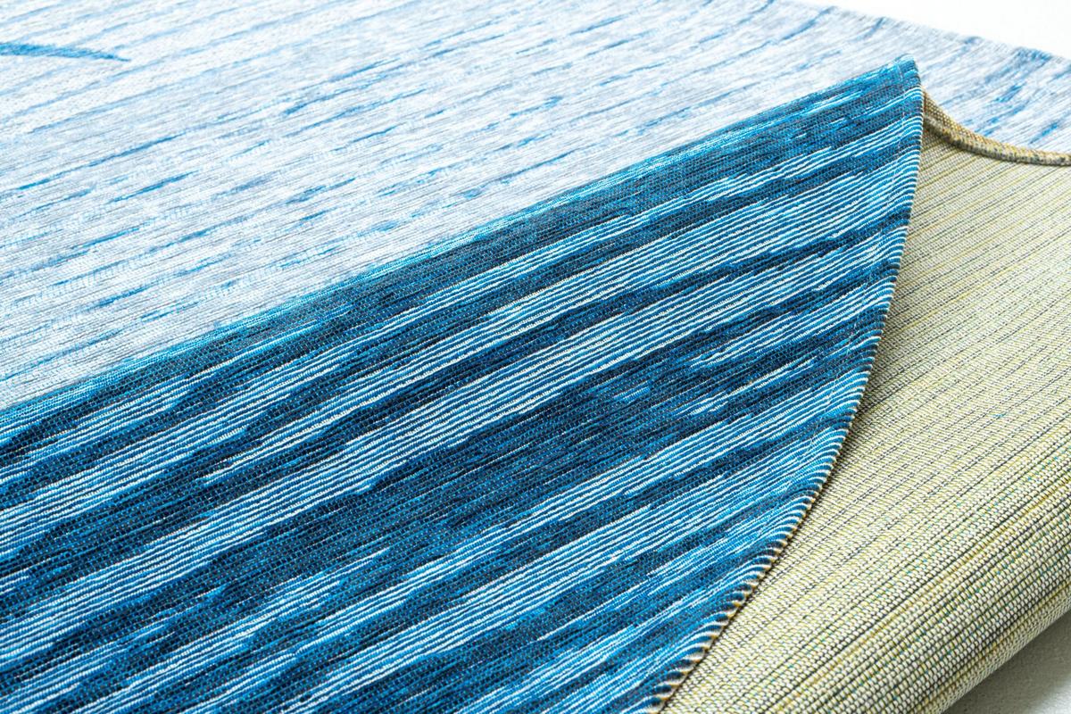 FLACHWEBTEPPICH Keitum 100x100 cm - Blau, Textil (100/100cm) - Sansibar SYLT