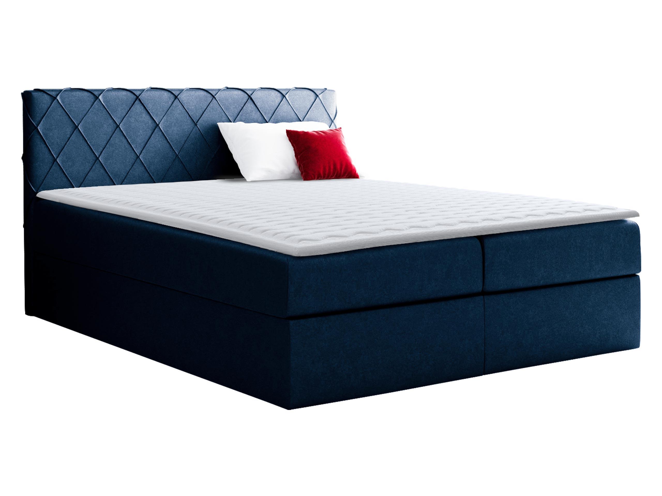 BOXBETT Paros - H3 - Blau, Holz (180/200cm) - MIRJAN24