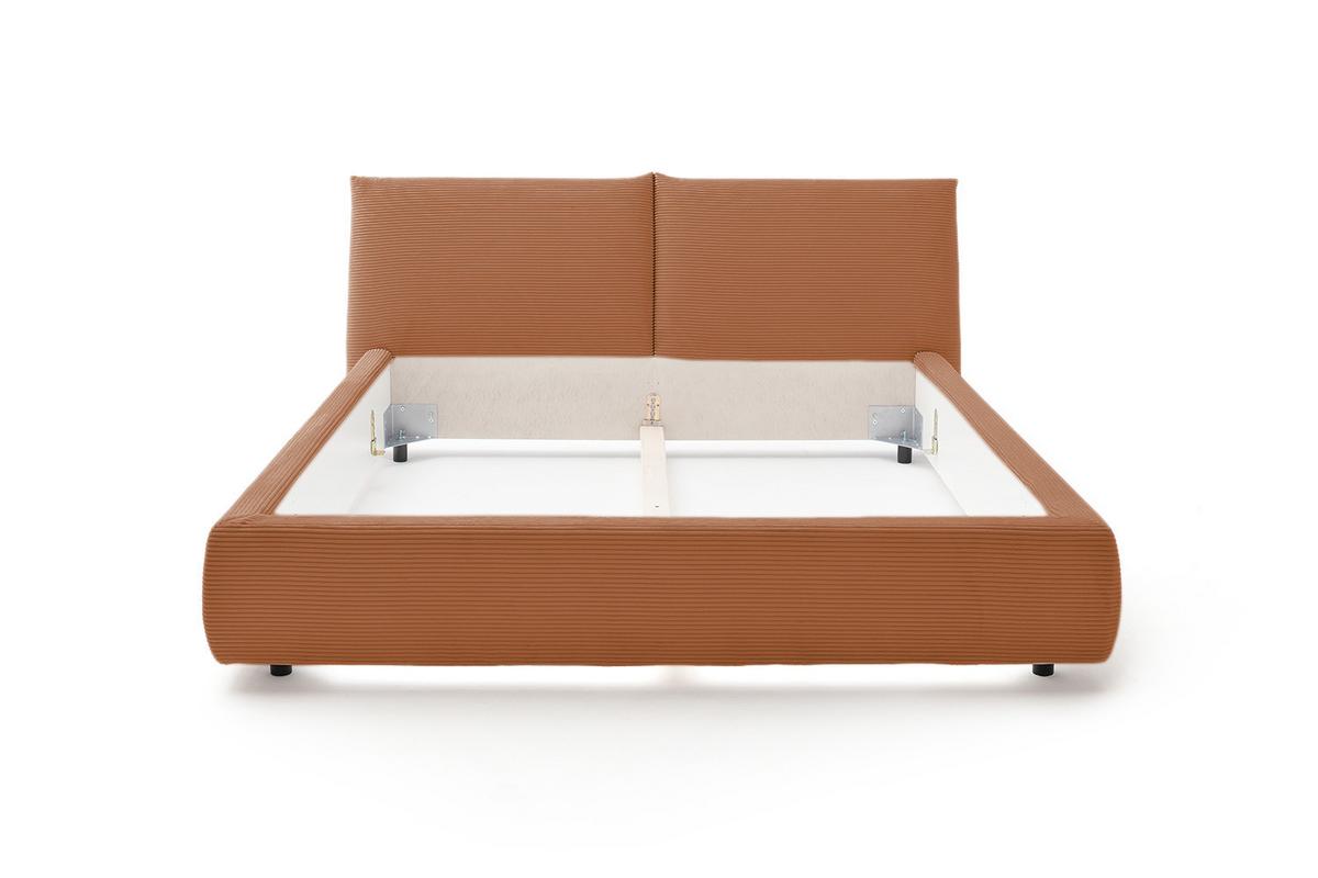 POLSTERBETT HENRY Braun Cord - Braun, Textil (160/200cm) - KAWOLA