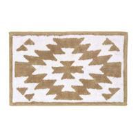 BADEMATTE 50/80 cm Ethno-Muster, Baumwolle - Beige, Textil (50/80cm) - Homescapes