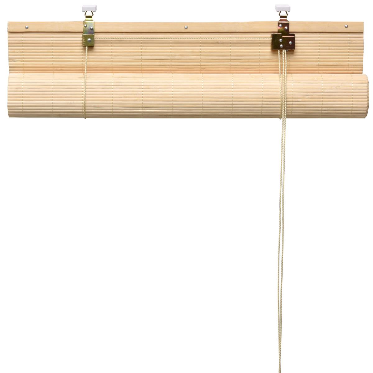 BAMBUSROLLO SolDecor B86 100x160cm Natur - Naturfarben, Holz (100/160cm) - Sol Royal