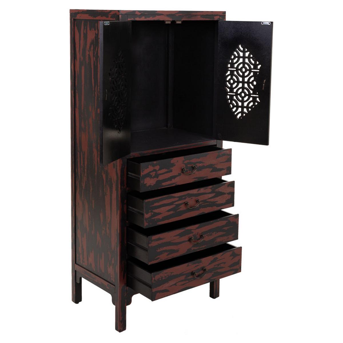 SCHRANK aus Holz 60x40x140 cm - Multicolor, Holz (60/140/40cm) - Wanderlust