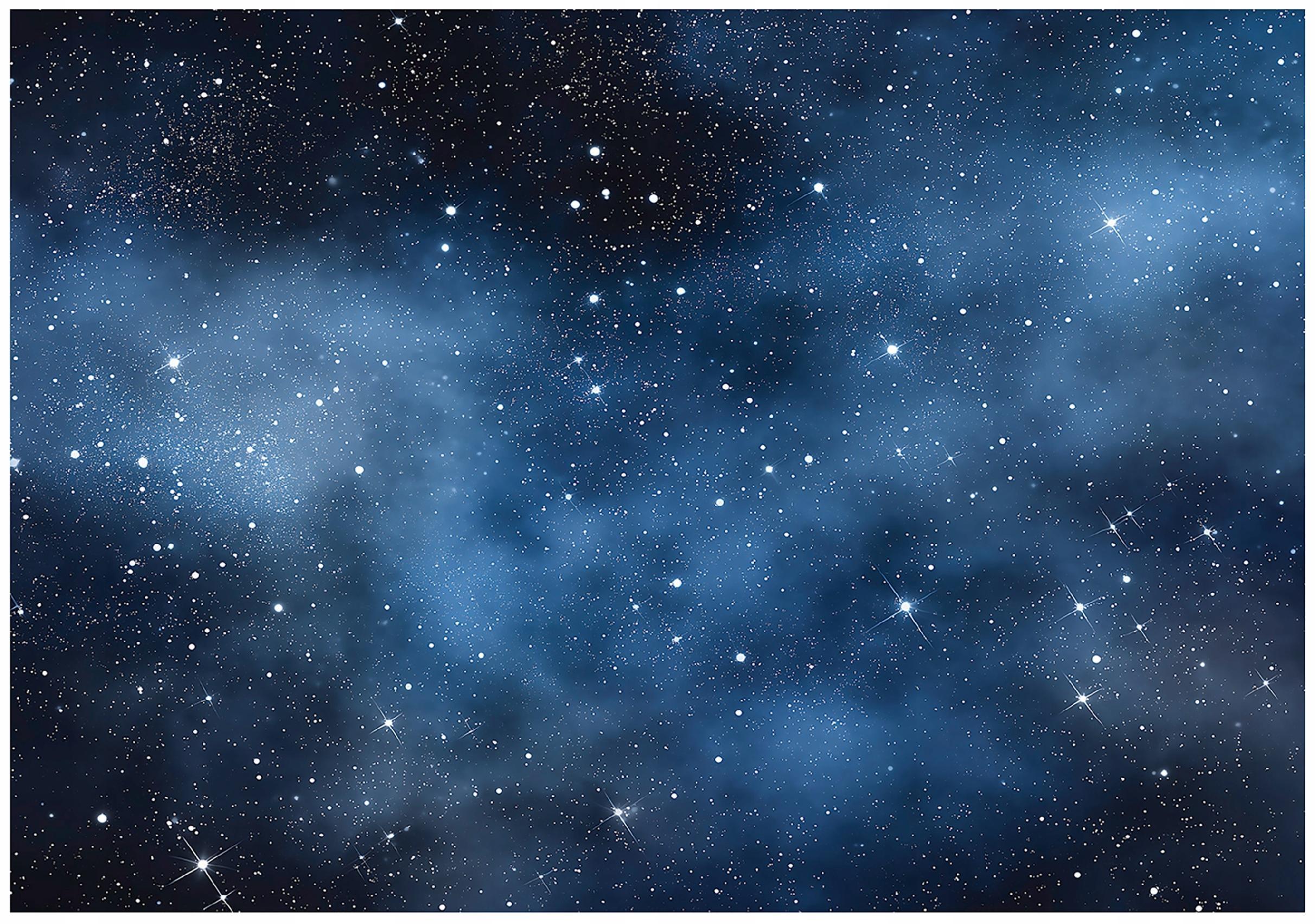 FOTOTAPETE Kosmos Sterne Blau 350x250 cm - Multicolor, Papier (350/250cm) - Wallarena