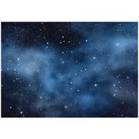 FOTOTAPETE Kosmos Sterne Blau 350x250 cm - Multicolor, Papier (350/250cm) - Wallarena
