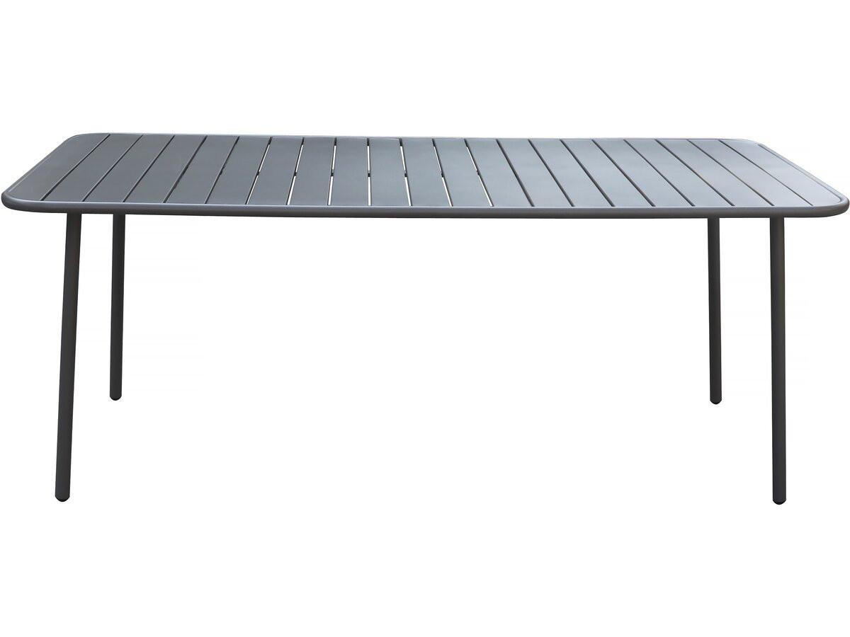 GARTENTISCH bilbao Grau - Grau, Metall (180/90/71cm) - Habitat Garten