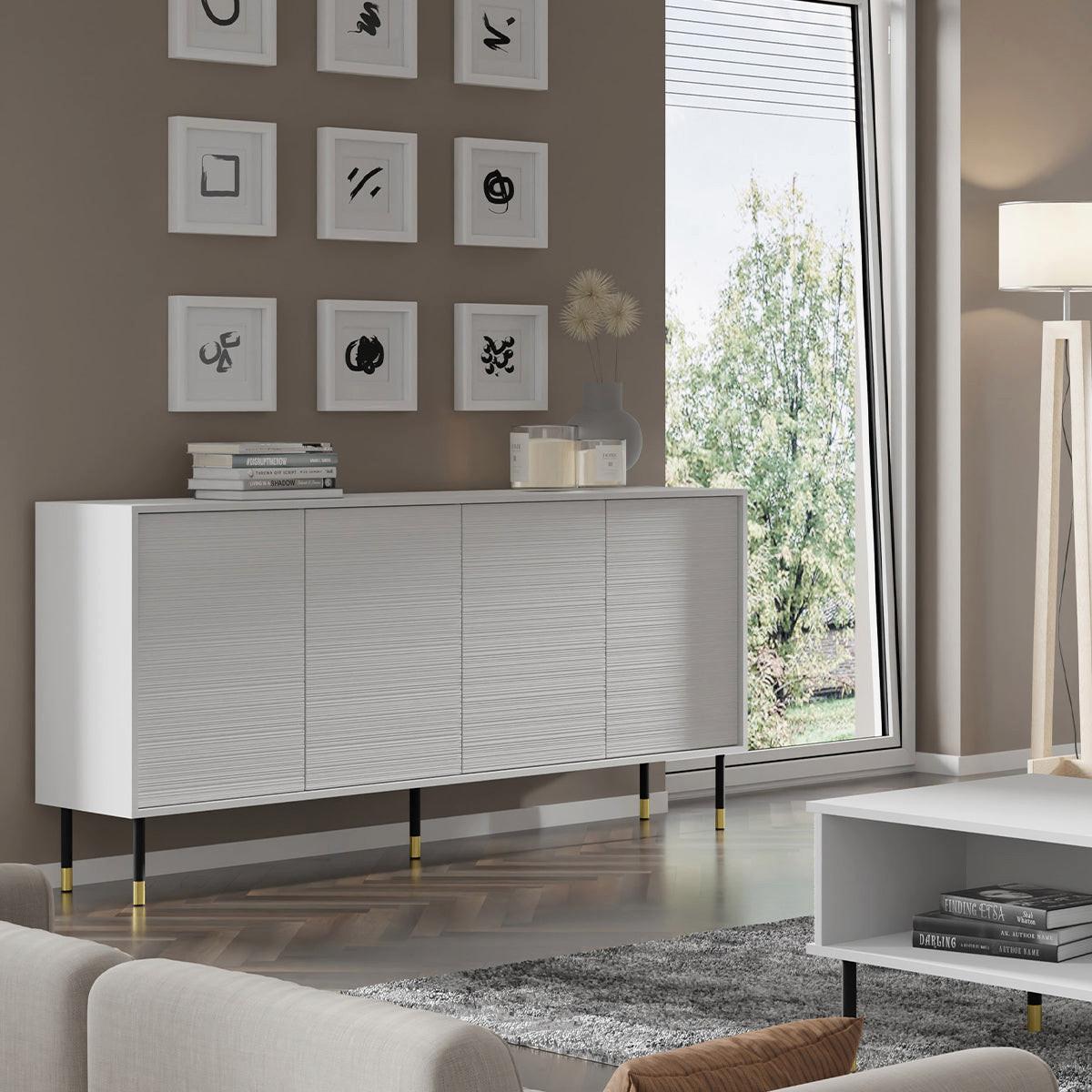SIDEBOARD Rani Weiß - Weiß, Holzwerkstoff (180/60/40cm) - Petits-meubles