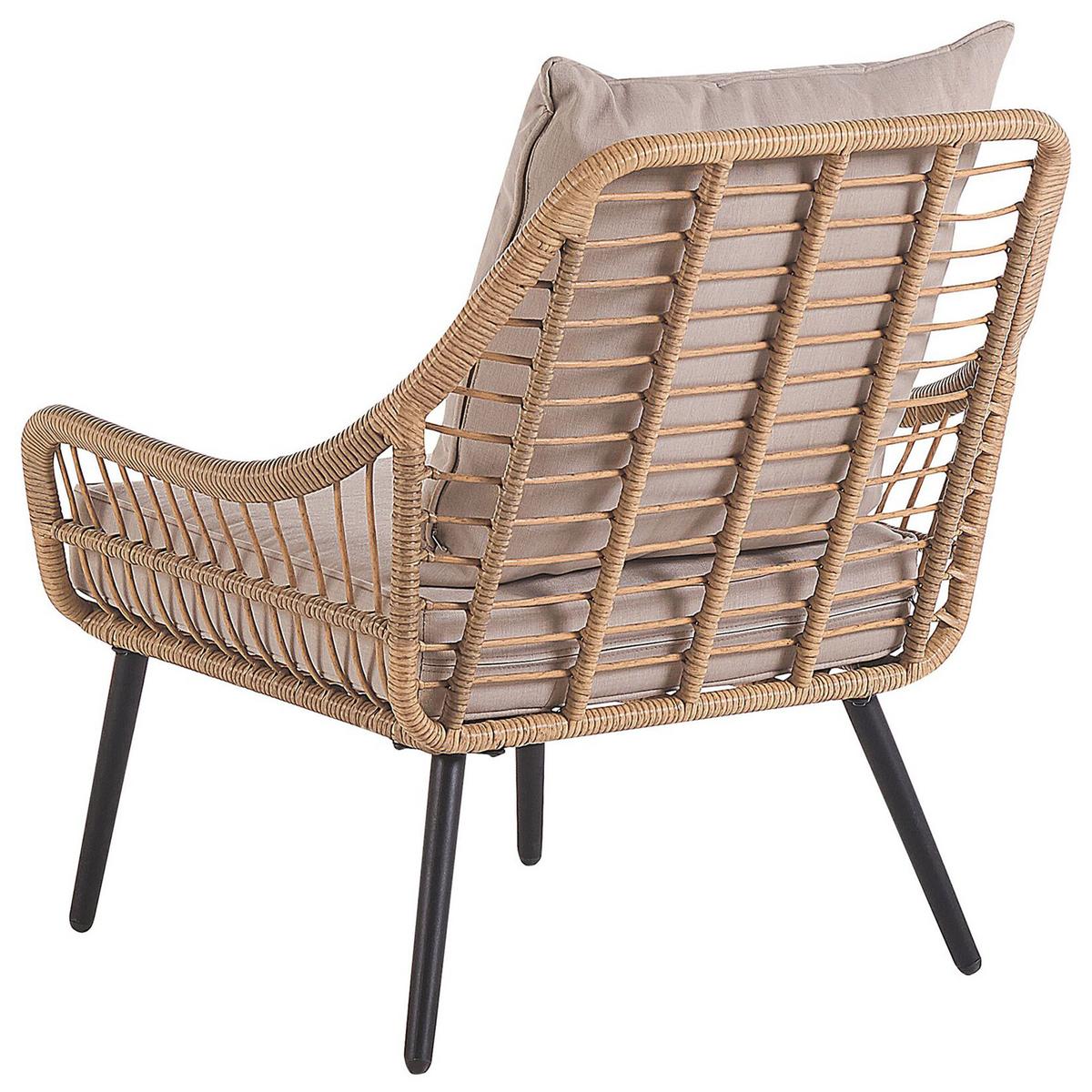 OUTDOOR-KISSENBEZUG Set Beige Laureto - Beige, Textil (56/52cm) - Beliani