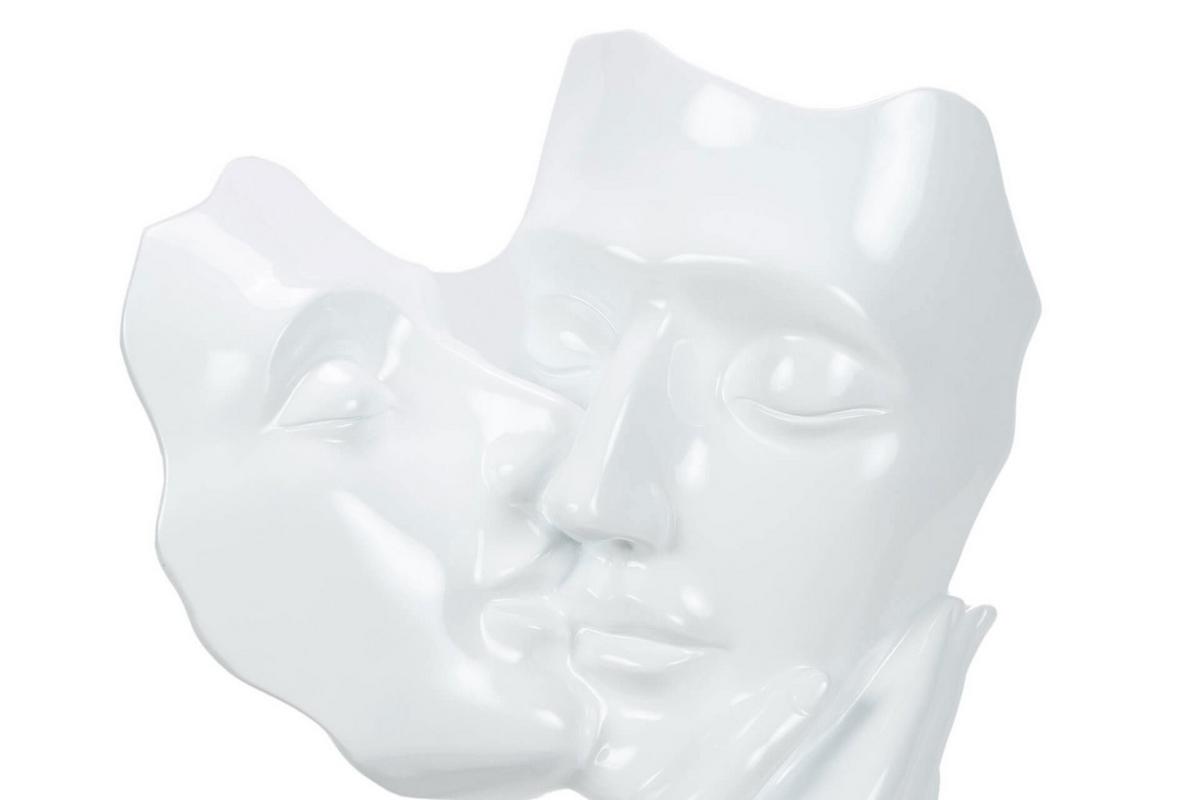 SKULPTUR Weiß 27/50 cm - Weiß, Stein (4.6/50/14cm) - KUNSTLOFT