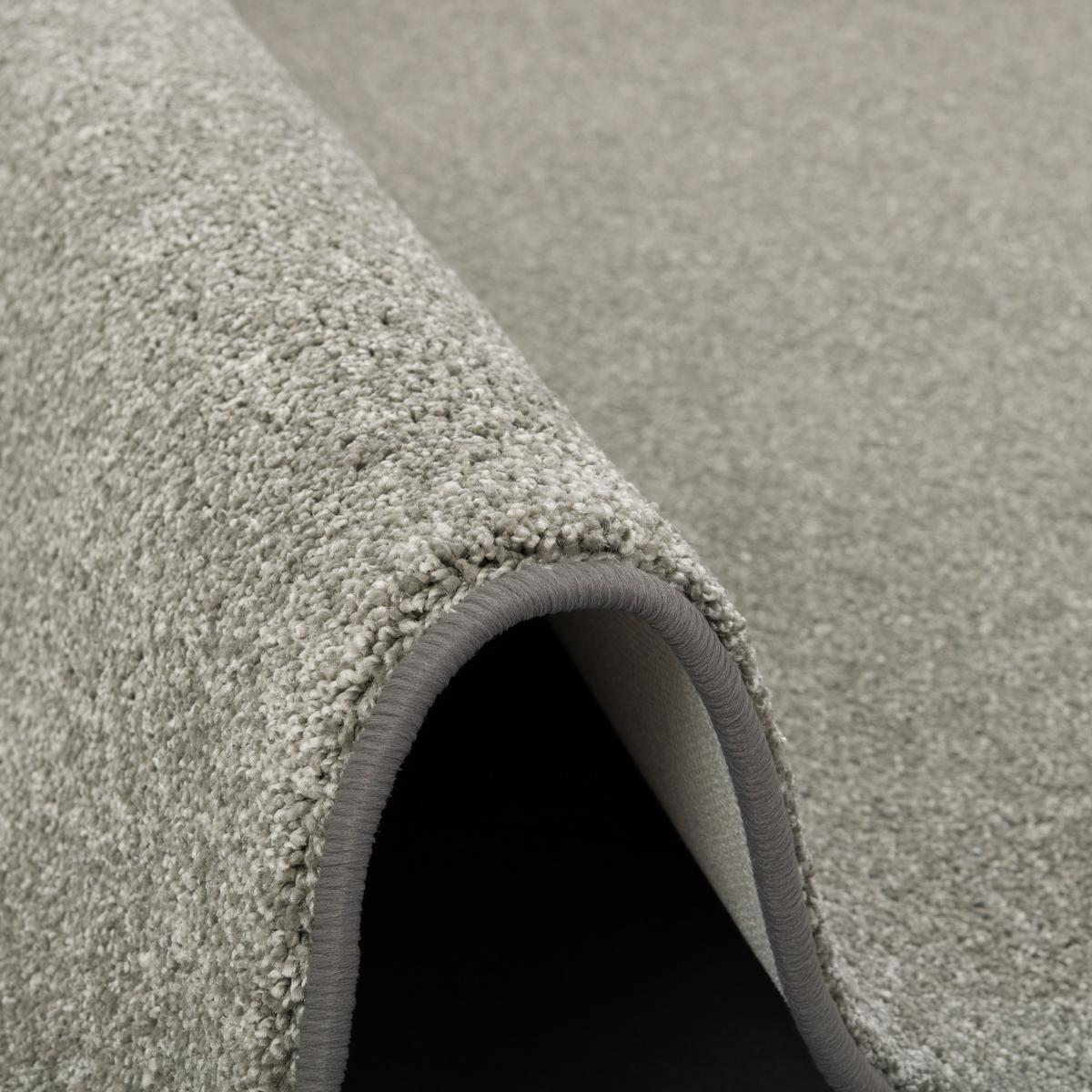 LUXUS VELOURS TEPPICH LAGUNA SOFT RUND - Graphitfarben, Textil (133/133cm) - Snapstyle