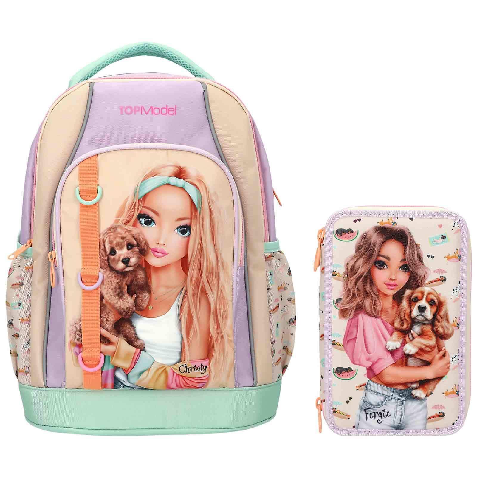 SCHUL-SET SUNNY DOG TOPModel bunt 2-tlg. - Multicolor, Textil (2/2cm) - Depesche Germany