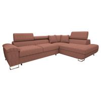 ECKSOFA Cotere Cord, Seite: Rechts - Rosa, Holz/Textil (270/202cm) - MIRJAN24
