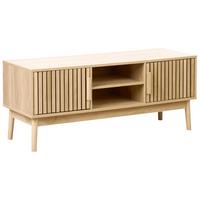 TV-MÖBEL Hellbraun Lynwood - Braun, Holzwerkstoff (117/48/40cm) - Beliani