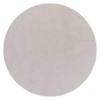 FLACHWEBETEPPICH Silberfarben Ø 120 cm - Silberfarben, Kunststoff (120/120cm) - TT Home