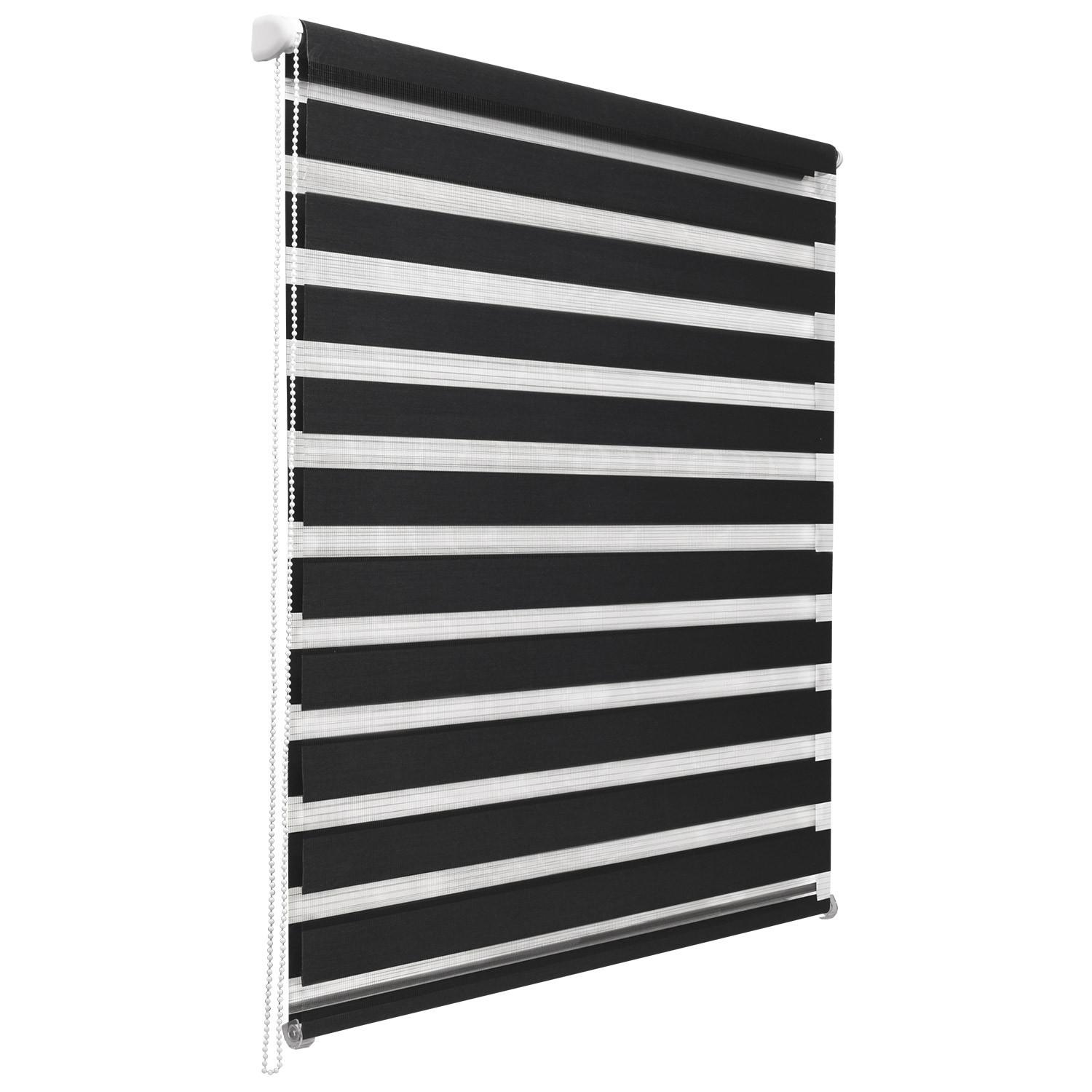 DOPPELROLLO SolDecor DL2 75x150cm Schwarz - Schwarz, Kunststoff (75/150cm) - Sol Royal