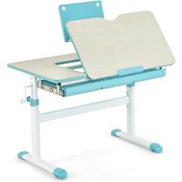 KINDERSCHREIBTISCH Blau - Blau, Holz (80/73/52cm) - COSTWAY