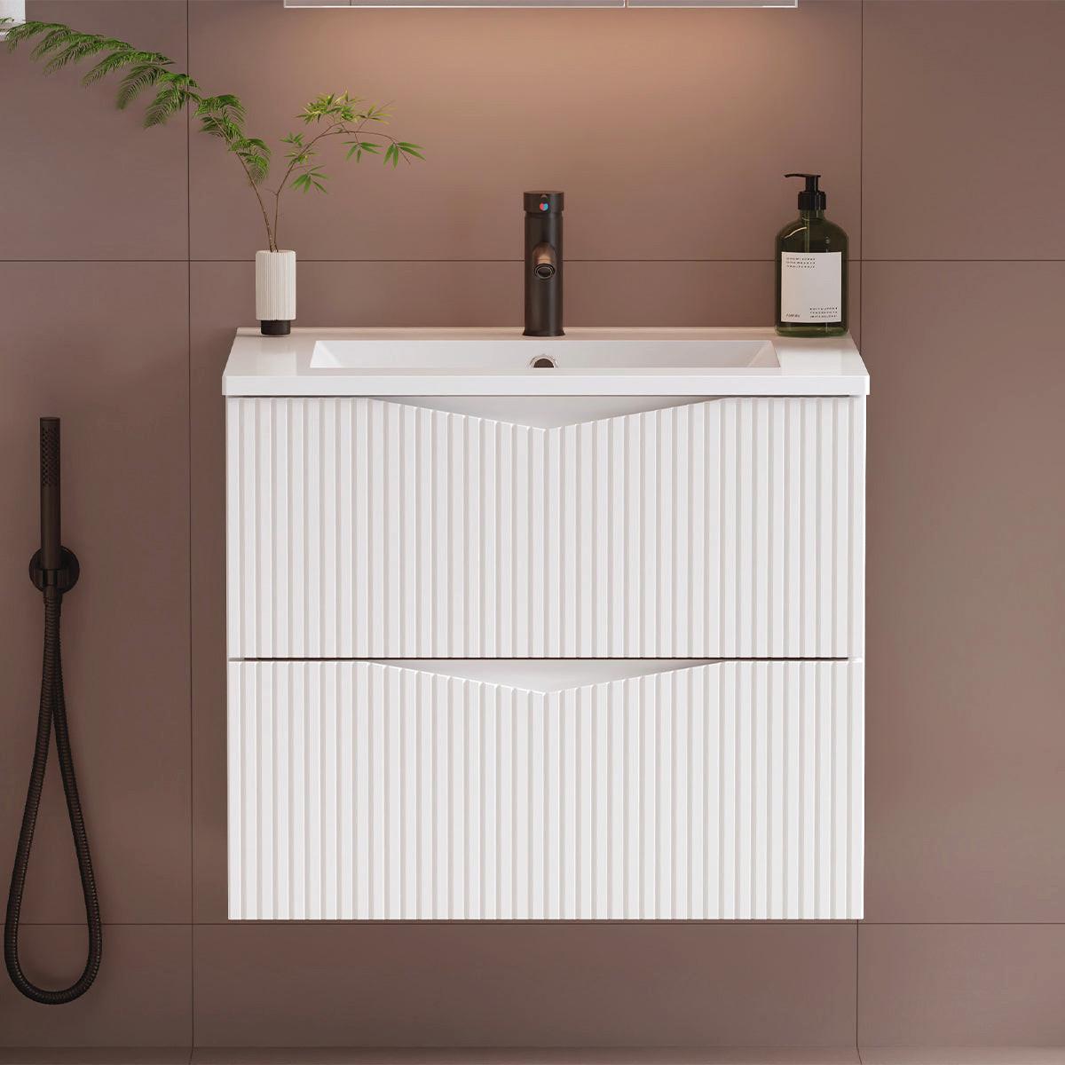 WASCHTISCH 60cm Tao Weiß - Weiß, Holzwerkstoff (60/50/45.8cm) - Petits-meubles