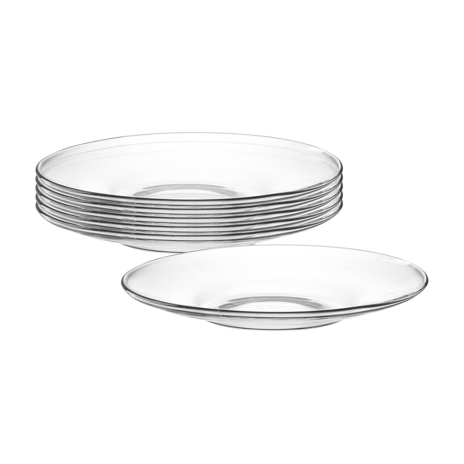 TEEUNTERTASSEN Tè Per Te transparent ø 15 cm 6er Set - Transparent, Glas (15cm) - Leonardo Living