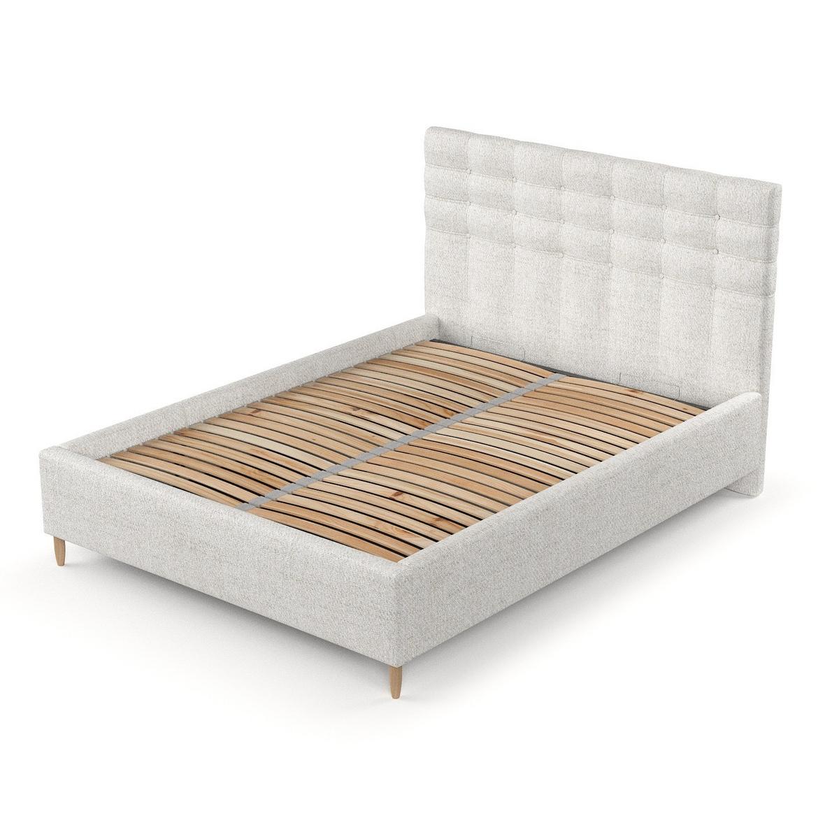 POLSTERBETT Soma 180/200 cm Creme im Neve Stoff - Creme/Naturfarben, Holz/Holzwerkstoff (180/200cm) - AltaBeds