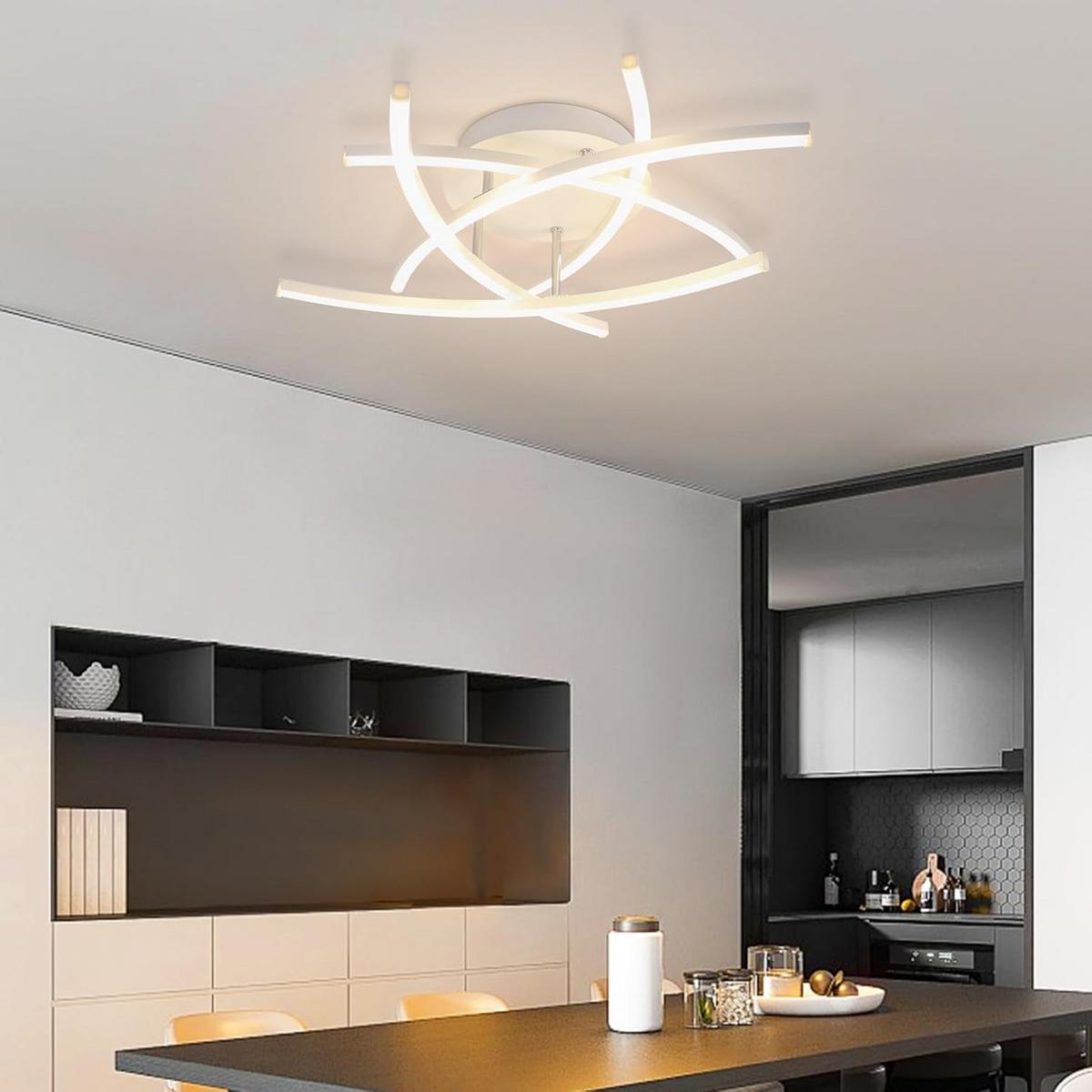 LED-DECKENLEUCHTE Ulmenkarg 52.0/13.0/52.0 cm - Weiß, Metall (52/52/13cm) - ZMH