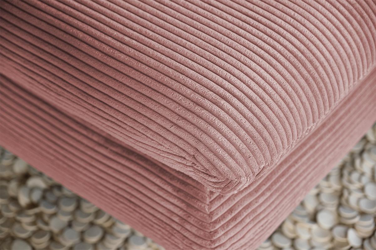 LONGSEAT CHAMRE Rosé Cord - Schwarz/Rosa, Textil/Metall (130/95/160cm) - KAWOLA