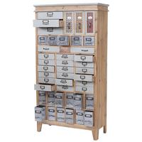 APOTHEKER-SCHRANK Multicolor - Multicolor, Holz (81/152/34cm) - MCW