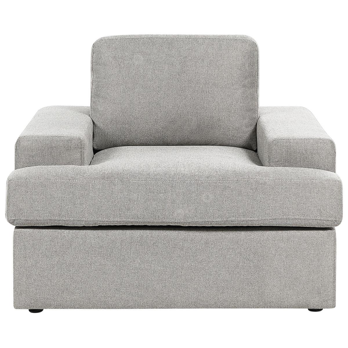 SOFA-SET 4-sitzer hellgrau Alla - Grau, Textil (112/112/208cm) - Beliani
