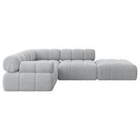 ECKSOFA modulares Sofa Felto-L1 - 285x190x70 cm Grau Cord - Grau, Holzwerkstoff/Textil (285/190cm) - ALTDECOR