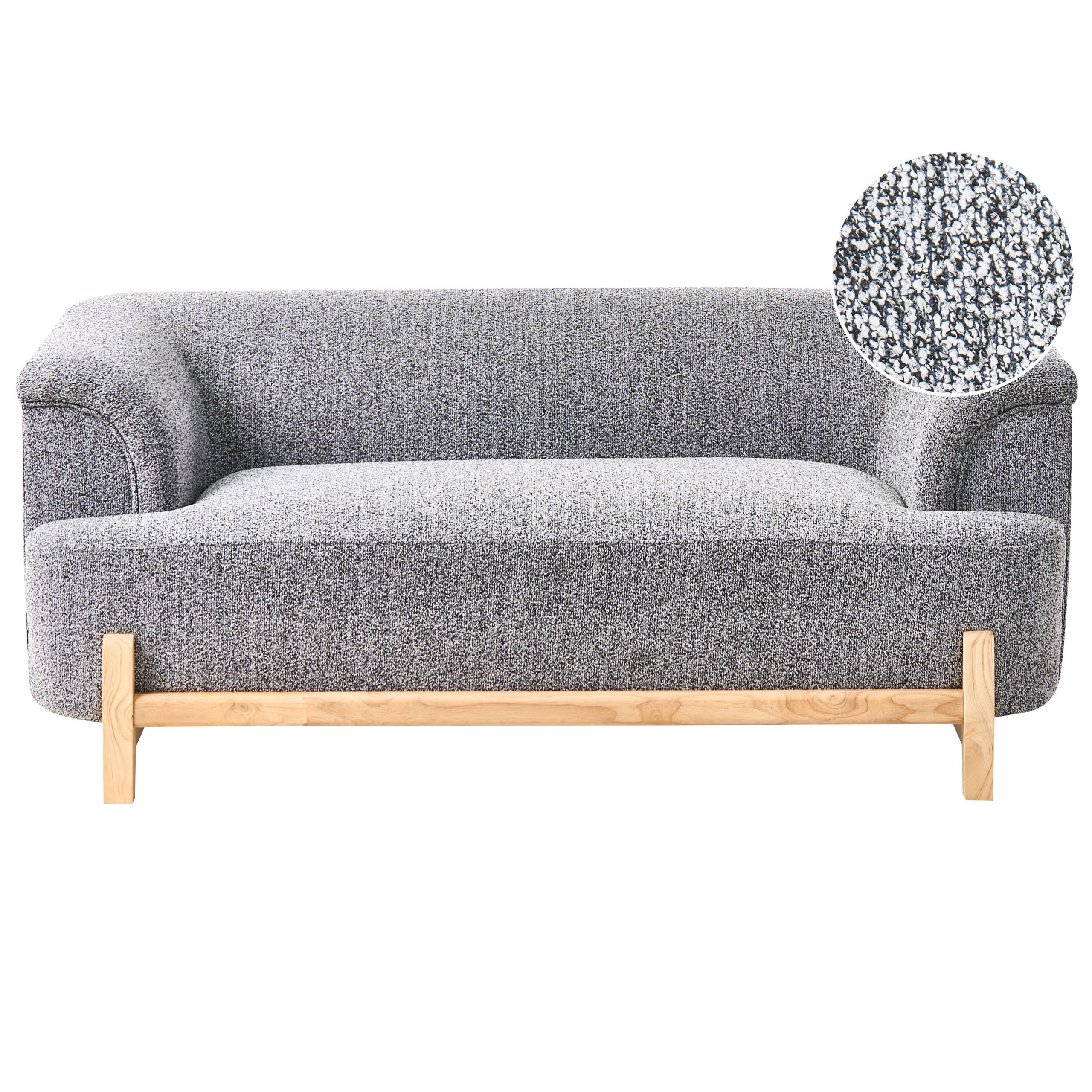 2-SITZER-SOFA Stoff Dunkelgrau Alnor - Dunkelgrau, Textil (162/67/85cm) - Beliani