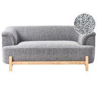 2-SITZER-SOFA Stoff Dunkelgrau Alnor - Dunkelgrau, Textil (162/67/85cm) - Beliani