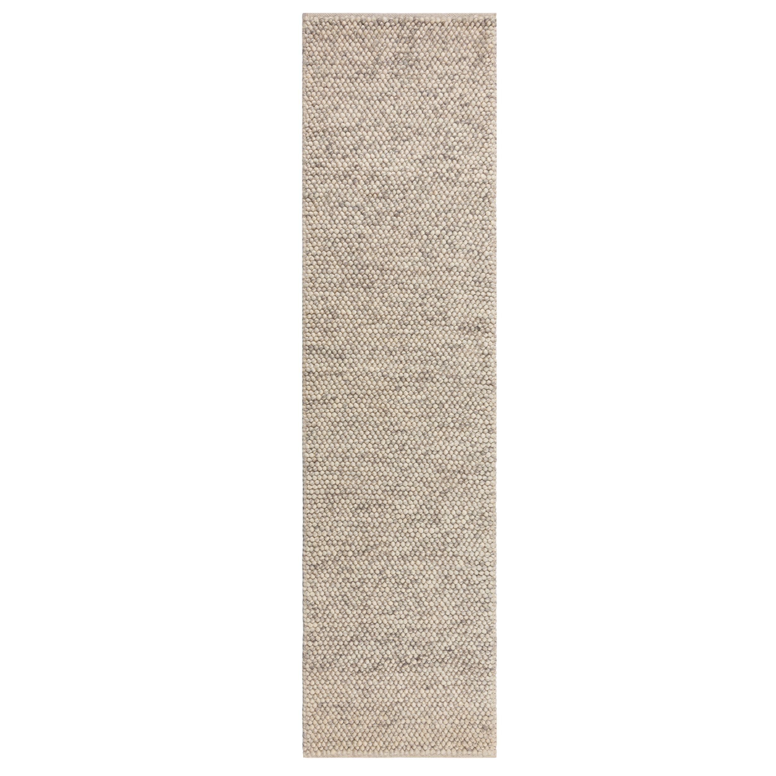 WOLLTEPPICH handgewebt MEDWAY, einfarbig, Beige, 60 x 230 cm - Beige, Textil (230/60cm) - KADIMA DESIGN