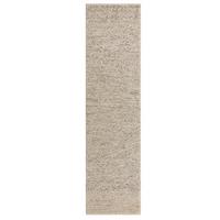 WOLLTEPPICH handgewebt MEDWAY, einfarbig, Beige, 60 x 230 cm - Beige, Textil (230/60cm) - KADIMA DESIGN