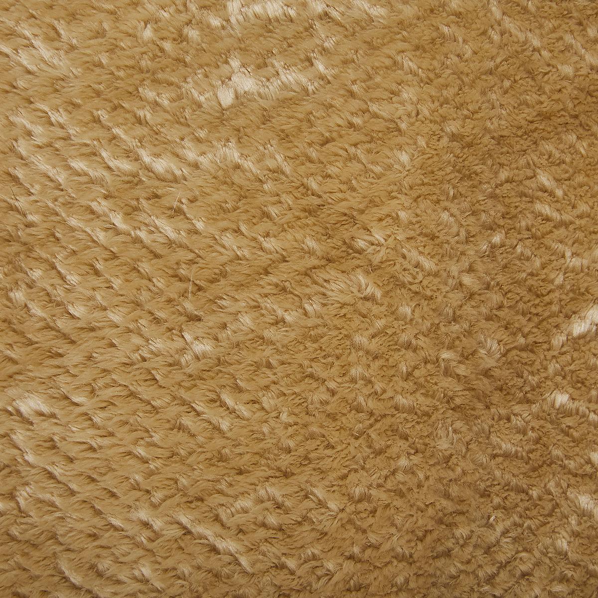 DECKE Senfgelb Saitler 220/200 cm - Dunkelgelb, Textil (200/220cm) - Beliani
