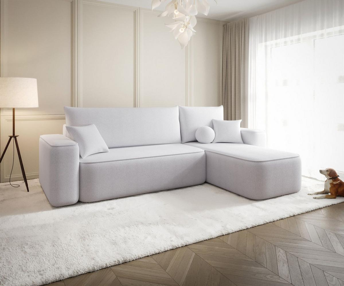 ECKSOFA Agepo In Curio - Hellgrau, Holzwerkstoff/Textil (250/150cm) - Fun Möbel