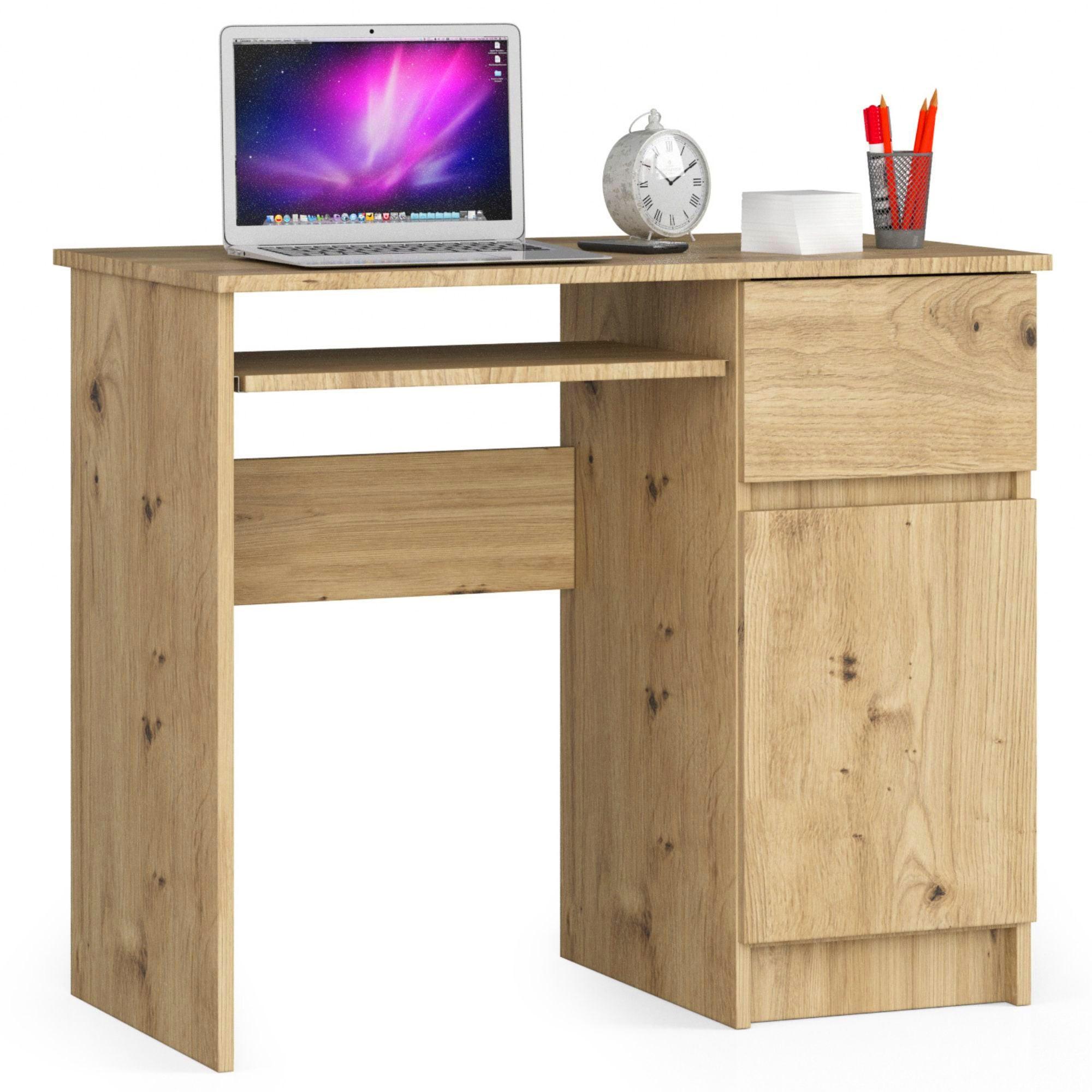 SCHREIBTISCH Eiche Artisan 77/90/50 - Eiche Artisan, Holzwerkstoff (120/53.6/77cm) - RAUMHIRSCH FURNITURE