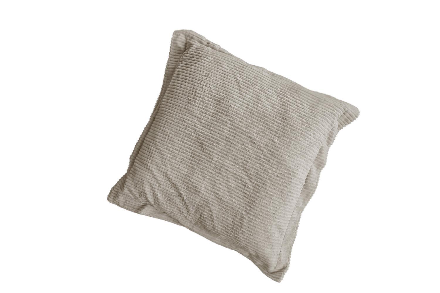 FLATTERKISSEN MADELINE Cremeweiß Cord - Creme, Textil (75/12cm) - KAWOLA
