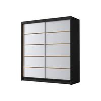 SCHIEBETÜRENSCHRANK Bali IV - Goldfarben, Holzwerkstoff/Metall (180/215/58cm) - MIRJAN24