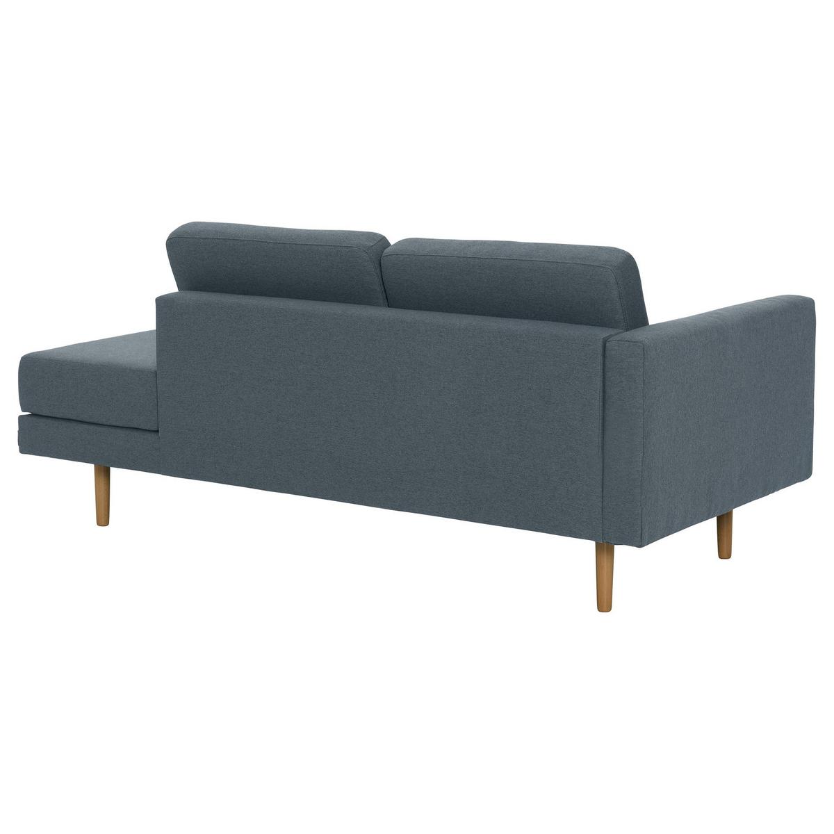 RECAMIERE Armlehne links Keara Flachgewebe blau-grau - Blaugrau, Kunststoff (190/87/81cm) - 58aufmkessel