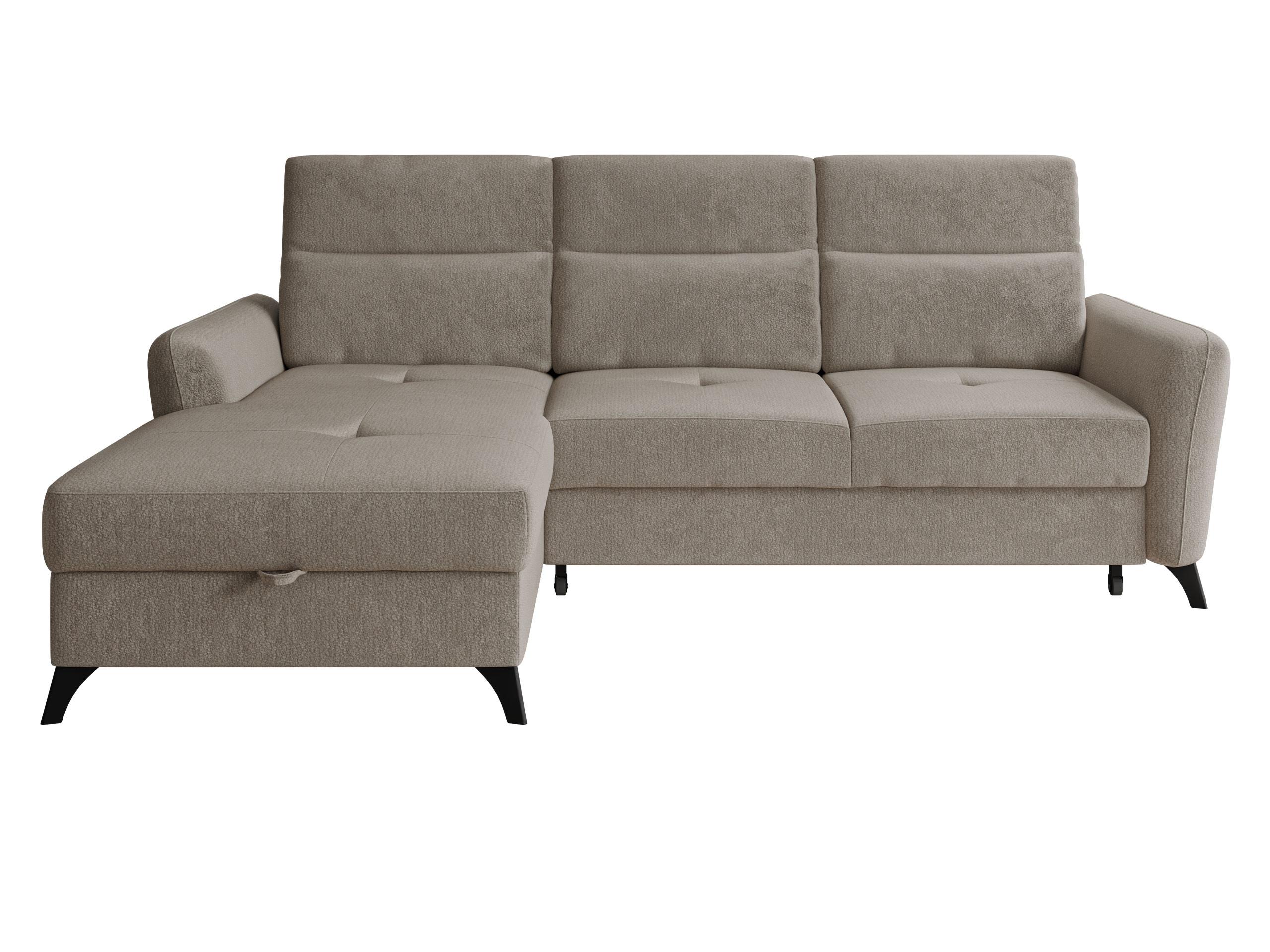 ECKSOFA Talia, Seite: Links LC-2R - Hellbraun/Schwarz, Holz/Kunststoff (238/167cm) - MIRJAN24