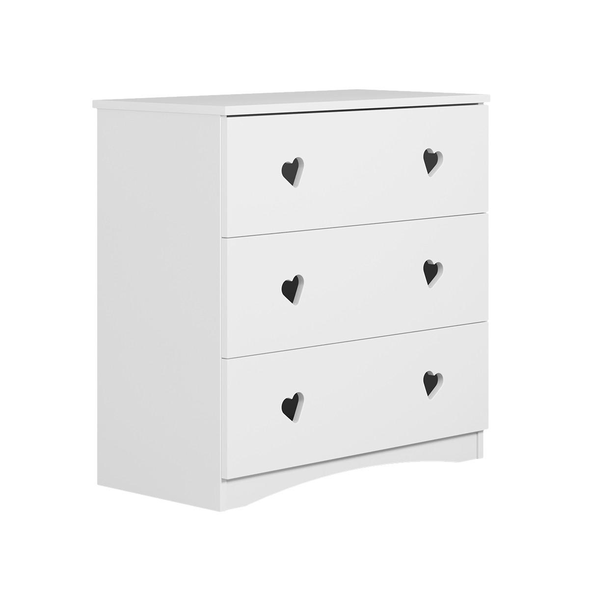 BABYZIMMER 2-teilig Weiß - Weiß, Holzwerkstoff (66/103/124cm) - Petits-meubles